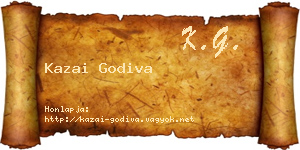 Kazai Godiva névjegykártya